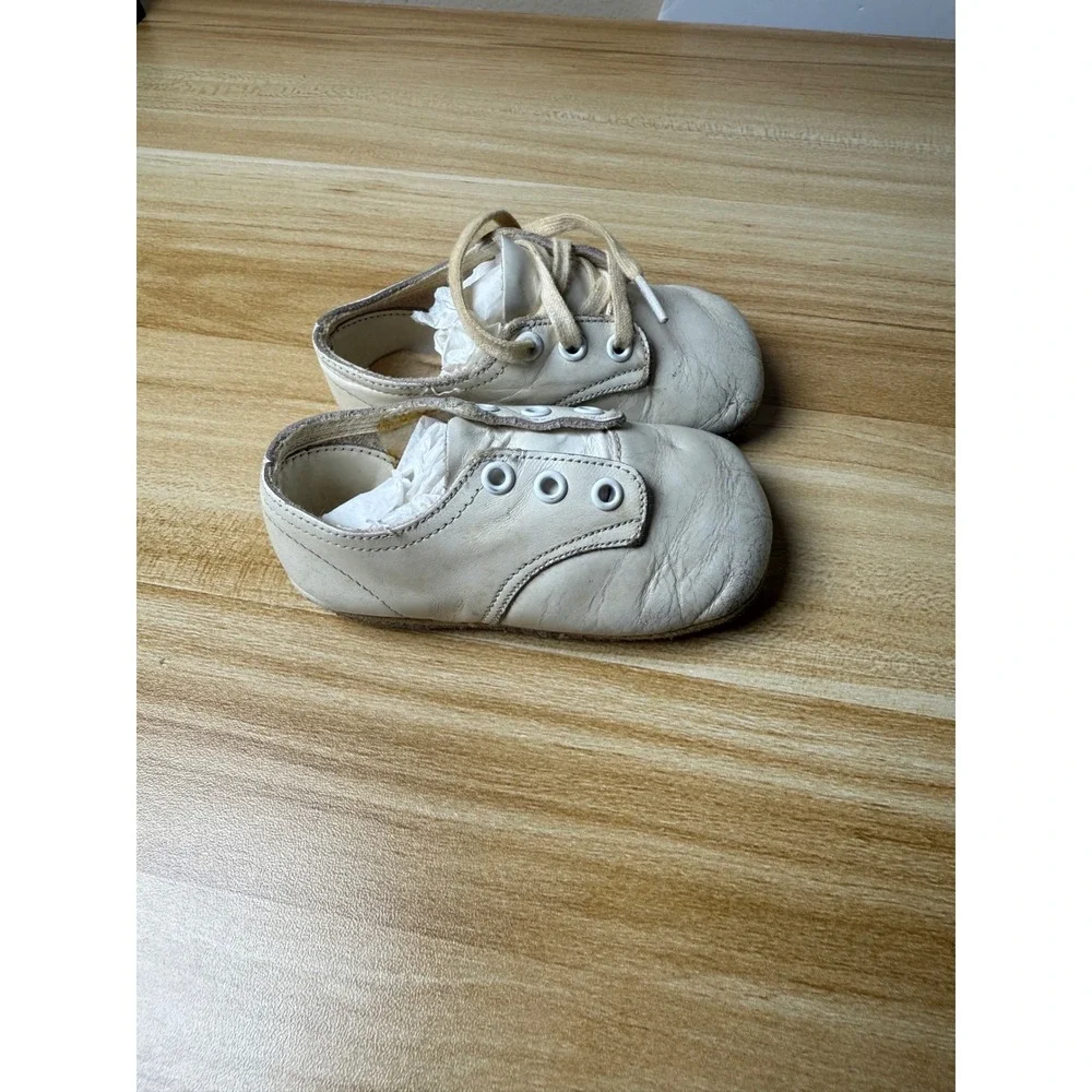 Vintage‎ Baby Shoes Leather Booties Soft Sole Infant Christening Lot